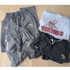 Under Armour Vikings Sweatpants Hoodie Set bundle Women's XS-S Athletic